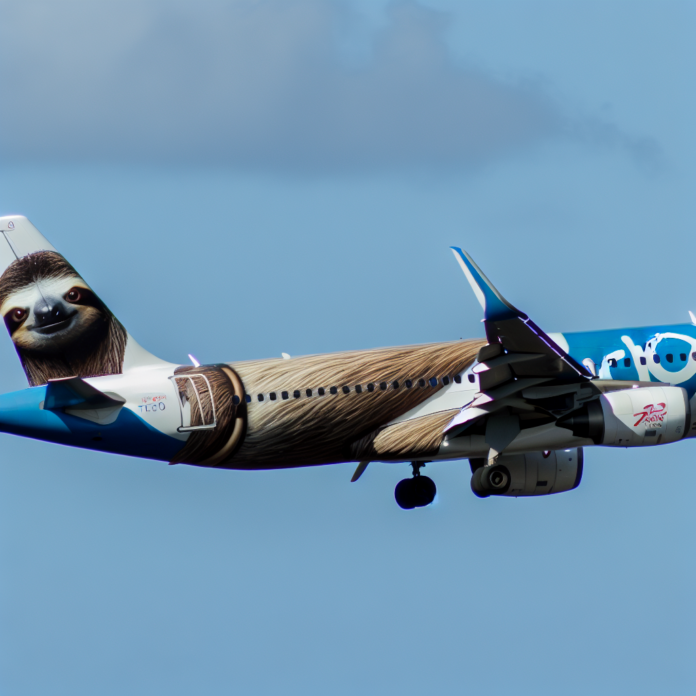 Beloved Costa Rican Sloth Steals the Show on Frontier Jet's San José